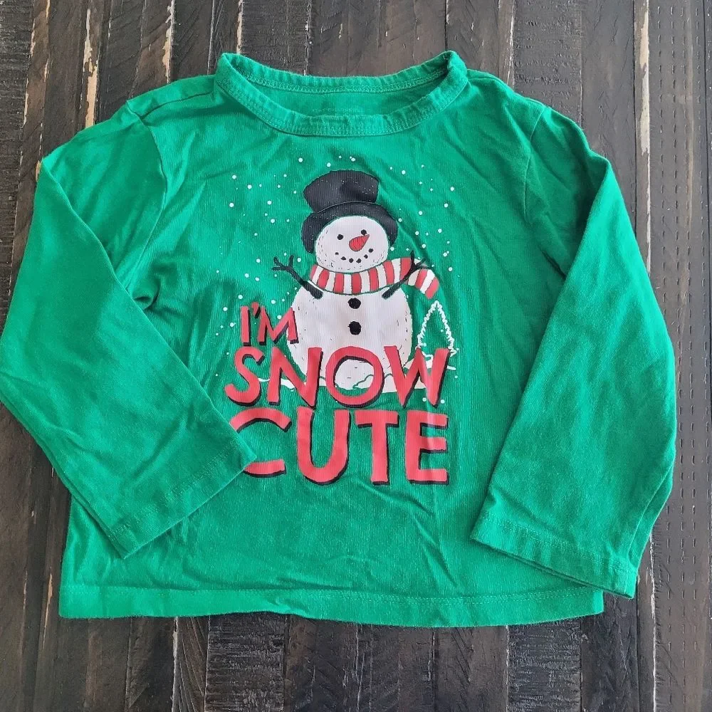 Christmas Graphic T-shirt Size 18M